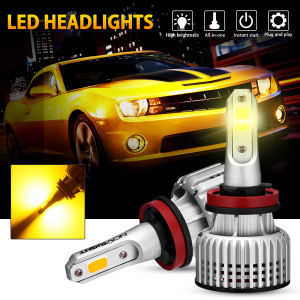 Novsight N39 & N12Y Fog Light H4 H11 White & Yellow 10000LM 100W Car LED Headlight Light 2Pcs