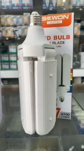 หลอดไฟ หลอดไฟใบพัด หลอดไฟทรงใบพัด หลอดไฟ3แฉก หลอดLED 45W แสงขาว Daylight ทรงใบพัด พับเก็บได้ รุ่น Fan Blade LED Bulb BEWON บีวัน หลอดใบพัด