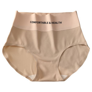 MiiOW | กางเกงชั้นในผ้าฝ้ายแท้เอวสูง ไร้ตะเข็บ ผ้าไหมน้ำแข็ง ทรงสามเหลี่ยม ป้องกันแบคทีเรีย สำหรับผู้หญิง ชุดชั้นในสตรี