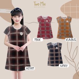 Dress Anak Cewek Naik Turun - Baju Anak Perempuan Viral Naik Turun 1-12 Tahun 4318