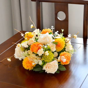 round Hotel Dining Table Centerpiece Restaurant round Table Floral Banquet Decorative Floral Art Meeting Table Desktop Ornament Flower