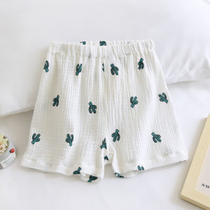 กางเกงขาสั้นผ้าฝ้ายลายการ์ตูนญี่ปุ่นสำหรับเด็กชาย กางเกงขาสั้นผ้าฝ้ายแท้ลายการ์ตูนฤดูร้อน ชุดนอน กางเกงขาสั้นเด็กชายผ้าฝ้ายแท้ ชุดนอนสำหรับเด็กชาย