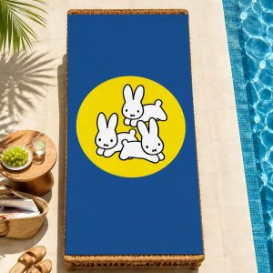 Miffy | cartoon bunny kawaii classic art M-Miffy Towel soft Beach Towels Trip swim Pool bathing Towel Gym Spa home Decor Gift Holiday