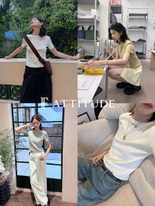 เสื้อยืดคอกลมแขนสั้นทรงหลวมสไตล์ลำลองสำหรับผู้หญิงในฤดูร้อน ผลิตจากผ้าฝ้ายยาวเนื้อนุ่ม สวมใส่สบาย ระบายอากาศได้ดี