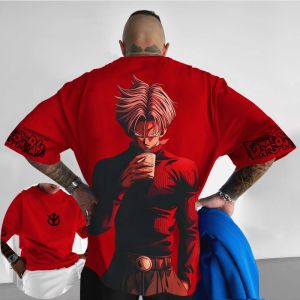 Dragon Ball เสื้อยืดผู้ชายกางเกงว่ายน้ําพิมพ์อะนิเมะญี่ปุ่นฤดูร้อนเด็กใหม่เด็กแขนสั้นอเมริกันเสื้อผ้าเด็ก