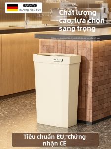 Thùng Rác Hình Chữ Nhật Dung Lượng Lớn 25L Cho Bếp Công Nghiệp