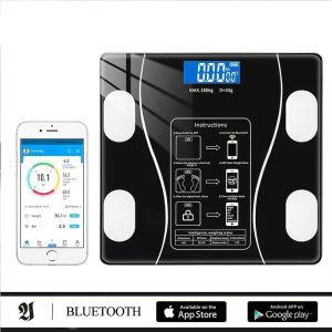 Cân Điện Tử Sức Khỏe Kết Nối Bluetooth Với Điện Thoại Có Thể Đo Chỉ Số Sức Khỏe Mặt Kiếng Cường Lực Chịu Lực