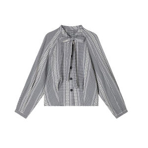 เสื้อเชิ้ตแขนยาวสไตล์เจ้าหญิงสุดหรูพร้อม พลีท มินิ กระโปรง แฟชั่นวิทยาลัย ฤดูใบไม้ร่วง ตู้เสื้อผ้าที่ต้องมี