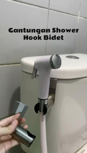 GANTUNGAN SHOWER HOOK KRAN CEBOK BIDET TOILET WC KLOSET TANPA PAKU