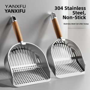 YANXIAOFU | Stainless Steel Small Holes Cat Litter Scoop Tofu Mineral Sand Specific