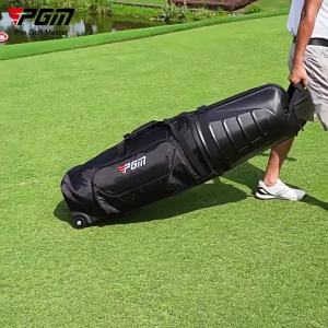 PGM Golf Travel Bag - Golf Travel Case for Airlines with Hard Shell&Wheels Anti-Collision Design Hard Shell Top Golf Travel Case for Golf Clubs HKB014
