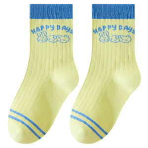 Tất dài trẻ em MiiOW vải cotton lông cừu không xù ấm áp