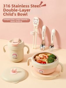 WODEBAIHUI | Stainless Steel Baby Feeding Bowl Set