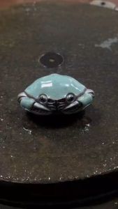 Ceramic Creative Handmade Fine Tea Pet Decoration High-grade Ge Kiln Crab Fun Tea Table Tea Play Decoration Accessories