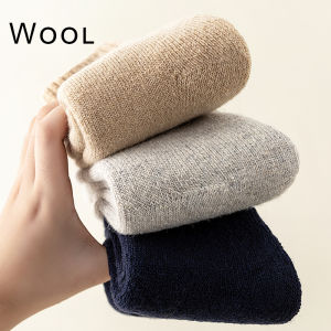 1 Pairs High Quality Mens Wool Socks Winter Thick Warm Snow Boots  Socks Outdoor Cold Resistant Frost Proof Super THick Socks