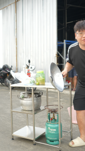 GRAND MALL โต๊ะวางเตาแก๊ส โต้ะสแตนเลส ชั้นวางเตาแก๊ส รับน้ำหนักได้กว่า 500KG ใหญ่และหนาขึ้น ประหยัดพื้นที่ ทำความสะอาดง่าย