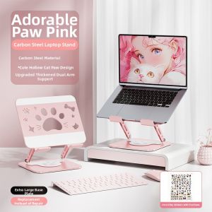 caibeike | Cute Cat Claw Metal Stand Rotating Foldable Cooling