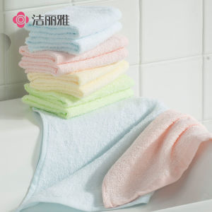 Portable Small Square Towel Childrens Handkerchief Absorbent Skin-friendly Solid Color Handwashing Towel Lightweight Towel