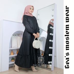 gamis toyobo premium polos busui rempel bawah