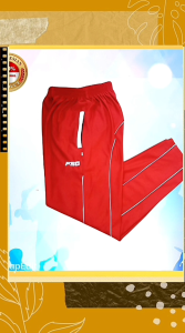 Training merah putih celana panjang olah raga pria wanita