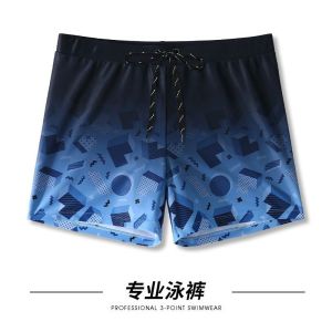 กางเกงว่ายน้ำชายผ้าโพลีเอสเตอร์และไนลอน ทรงเอวสูง ลายดอกไม้ ทรงหลวม ใส่สบาย สำหรับน้ำพุร้อนและสระว่ายน้ำ