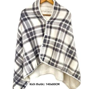 Khăn Choàng Sưởi Điện Sạc USB Giặt Được Giữ Ấm Toàn Thân Dùng Cho Cắm Trại Ngoài Trời Đa Năng Di Động Chất Liệu Lông Cừu