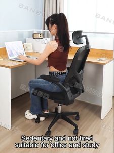 Office Chair Ergonomic Chair Computer Chair Heavy Duty Mesh Back Gaming Chair Home Study Chair With Adjustable Armrest