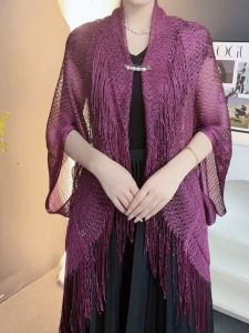 Áo Khoác Lông Vũ Mùa Hè Mỏng Rộng Rãi Thời Trang Máy Lạnh Cổ Lông Cừu Cao Cấp Chống Nắng Đa Năng Cho Phụ Nữ Trung Niên Và Cao Tuổi