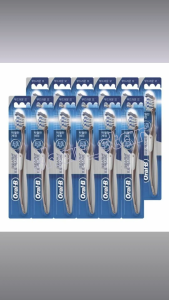 Oral-B CrossAction Excellent Cleaning Power Toothbrush 12 Set | #1 Dentist Recommended