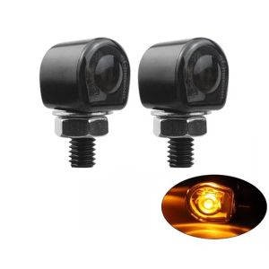 Motorcycle Turn Signals Mini 12V 8mm Moto LED Turn Signal Light Indicators Lamp For Honda For Yamaha For Kawasaki Cafe Racer