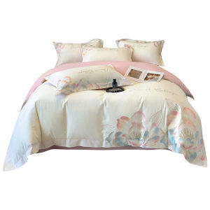 GALADRIEL 100% Cotton Thickened Flocking A-Class Four-Piece Set Warmth Guaranteed Modern Simplicity Chinese Style Bedding