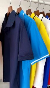 Áo thun nam polo trơn phối viền cổ bẻ tay ngắn chuẩn form chất vải cotton 4 chiều thoáng mát nhiều màu