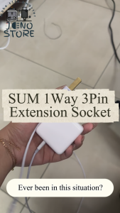 SIRIM SUM 1Way UK Power Strip with 3/5m Extension Power Cord One Way Power Socket For Commercial Use