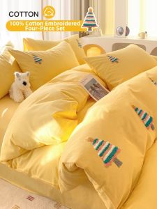 Kiss Dear | Pastel Fresh Pure Cotton 4 Pieces Bedding Set