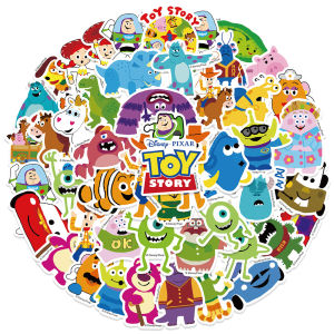 50pcs Pixar Character Collection Stickers Personalized Decoration Guitar Luggage DIY Stickers Kids Toys