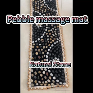 🇸🇬 � Natural Healthy🌟Massage Blanket Pebble Massage Pad Foot Pebble Foot Acupoint Massage Stone Pad
