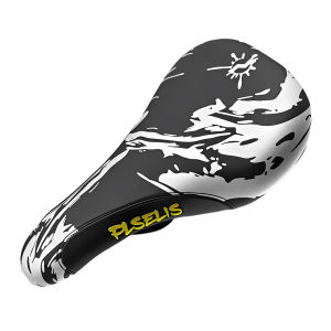PLSELIS High-Quality MTB Saddle: PU Leather Top Nylon Base Soft Sponge Cushion. 290g Offers Great Comfort on Trails.