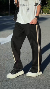 UNIFIT Mini Waffle Pants V2 Side Stripe Straight Cut Trouser Pants with Zipper Pocket UP-2801