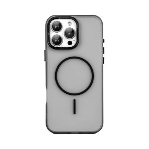 Sanptoch เคสโทรศัพท์บางเฉียบเป็นมิตรต่อผิวแม่เหล็กผิวด้านสำหรับ iPhone 16 15 14 13 Pro Max เคลือบสีกันลายนิ้วมือสำหรับ iPhone 16 Pro Max เคสกันกระแทกทหารกันกระแทก