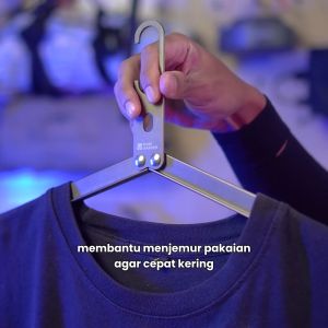 Gantungan Baju Lipat Travel Mobi Garden NX21671109 Allumunium Cloth Hanger