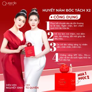 Kem nám Queenie skin huyết nám bóc tách x2 dưỡng da nám đồi mồi tàn nhang dưỡng trắng da ngừa lão hóa da hộp 50g - Pupiha NÁM 2023