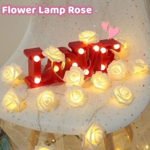 LED Warm White Rose Flower Fairy String Lights with Box Decorative Ambient Lamp for Wedding Party