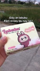 [Combo 10 Gói] Giấy Ăn Rút Cao Cấp LABUBU Khăn Giấy Ăn Mềm Mại Thấm Hút Tốt Giấy Lau 4 Lớp Đa Năng Và Tiết Kiệm.