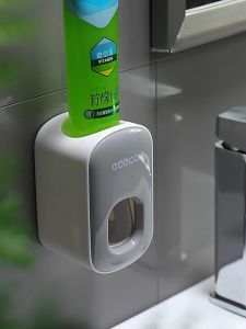 ECOCO Bathroom Wall-Mounted Toothpaste Dispenser Bathroom Accessories Waterproof 7 Styles Available With Sticker