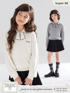 MUCMUKN | Merino Wool Bow Collar Sweater Spring Wear