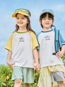 DUDUJIA | Áo Thun Ngắn Tay Mỏng Phong Cách Thường Ngày Cho Trẻ Em