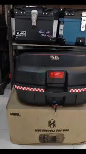 【Topbox Only】HNJ (999) 45 Liters Universal Topbox Hard Plastic Helmet Compartment Box
