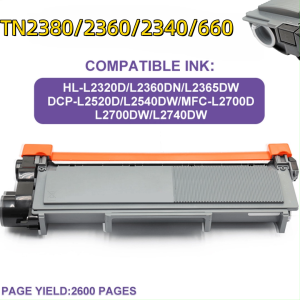 Compatible to Brother Toner Cartridge TN2380 TN630 TN660 TN2380 TN2310 TN2360 for HL-L23xx DCP-L254xx MFC-L27xx