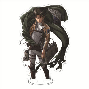 Bandai | Bộ Standee Anime 16CM - Nhân Vật Attack On Titan: Eren Jaeger Mikasa Ackerman Levi Ackerman Erwin Smith - Đồ Trang Trí Acrylic Cosplay Quà Tặng Cho Fan