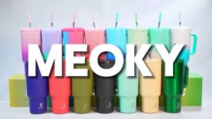 Meoky 40oz Cup Christmas special Stainless Steel Vacuum Cup Insulated Tumbler 5-layer process Double Layer Insulation Mug - Spill-Proof Lid - Gift